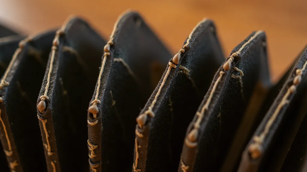 Detailed view of antique accordion bellows