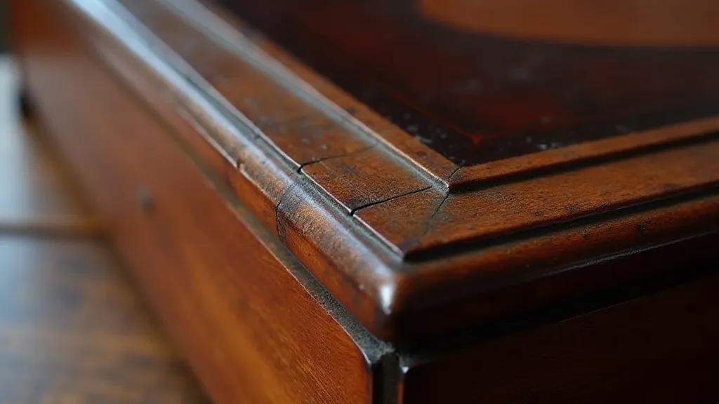 Weathered mahogany accordion frame