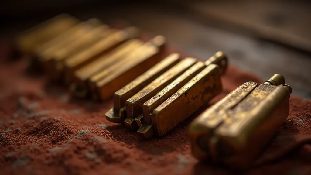 Antique accordion reeds