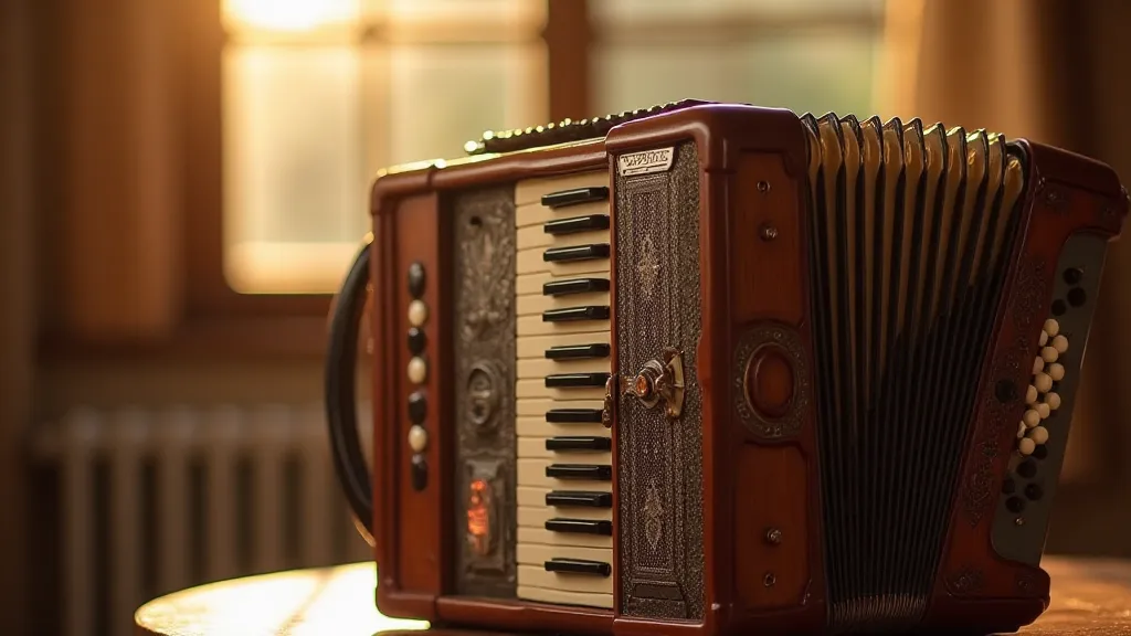 Restored antique accordion