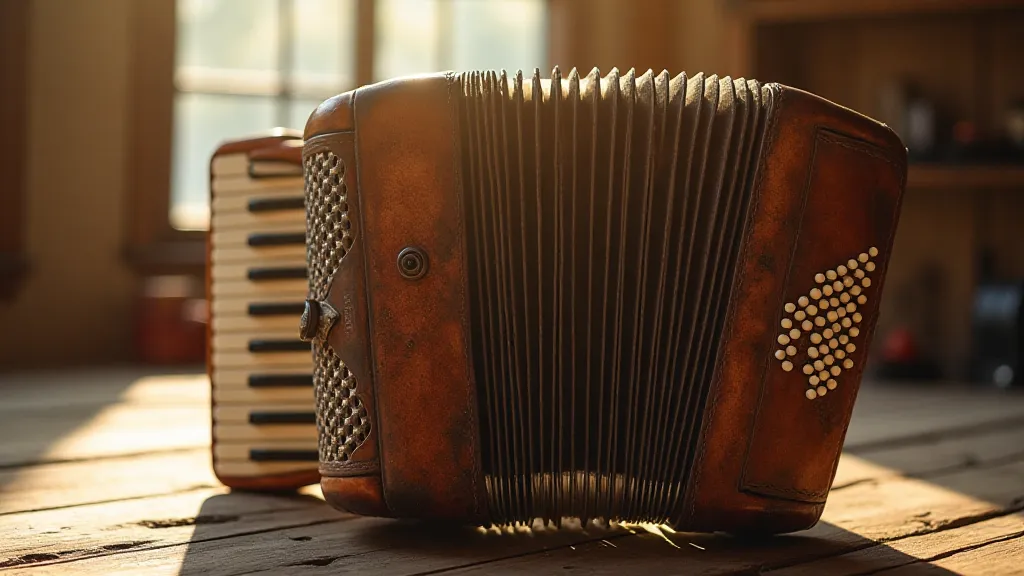 Restored antique accordion