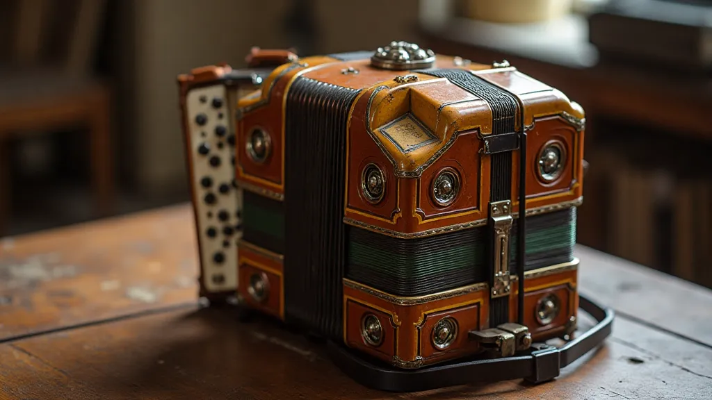 Fully restored vintage accordion